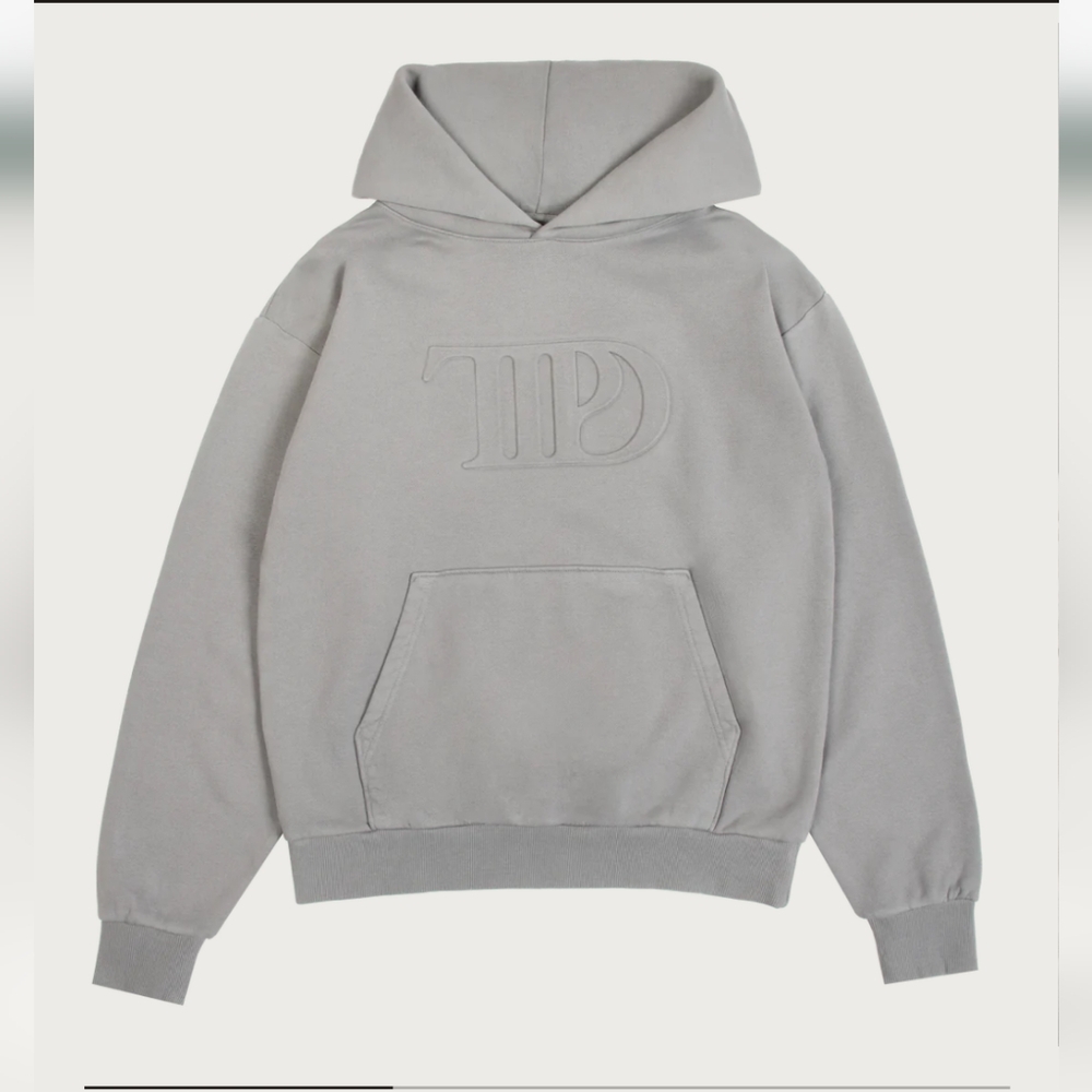 TTPD Gray Embossed Hoodie Size XS $75 Taylor Swift
